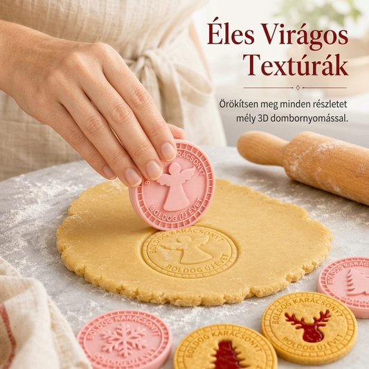 🍪 9 darabos formakészlet szirupos töltelékkel töltött kekszekhez
