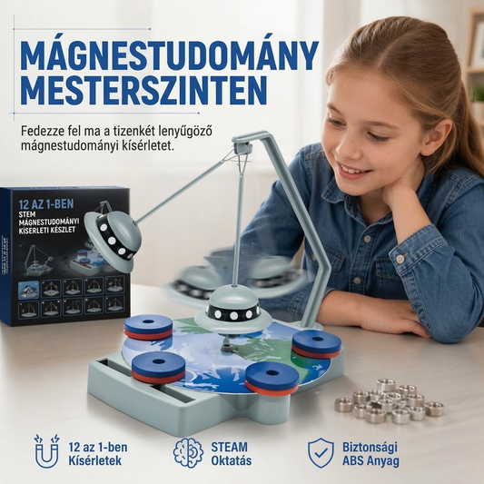 🧠 12 az 1-ben mágneses tudományos kísérleti készlet, oktatójáték gyermekeknek