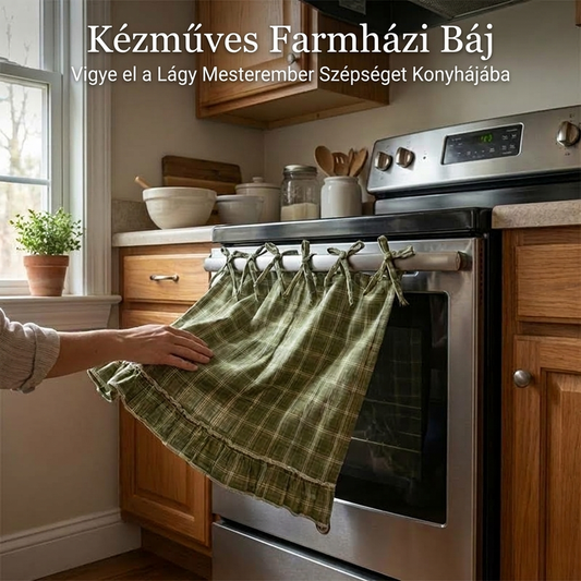🏡 Paraszt stílusú fodros sütőajtó-szoknya