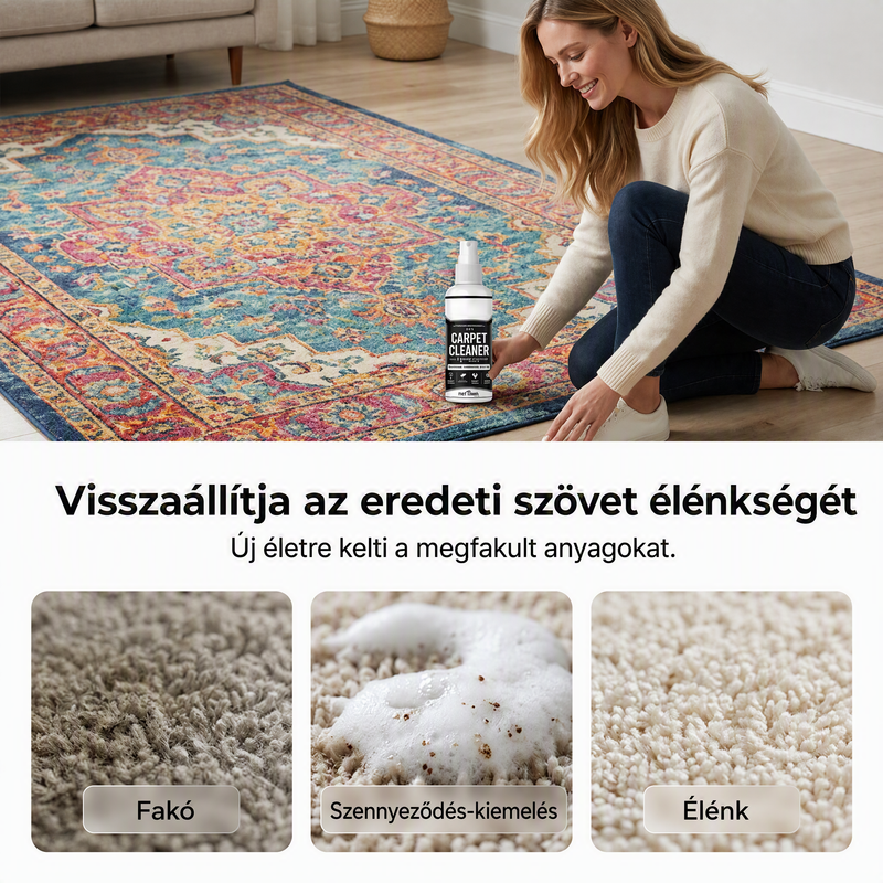 🧼Többfunkciós szőnyegtisztító, vízmentes habos típus | Mélyreható szennyeződés- és szageltávolítás