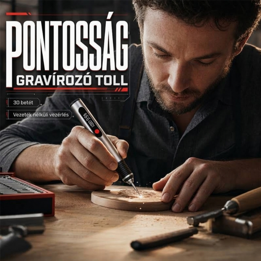 Vezeték nélküli, újratölthető precíziós gravírozó toll készlet