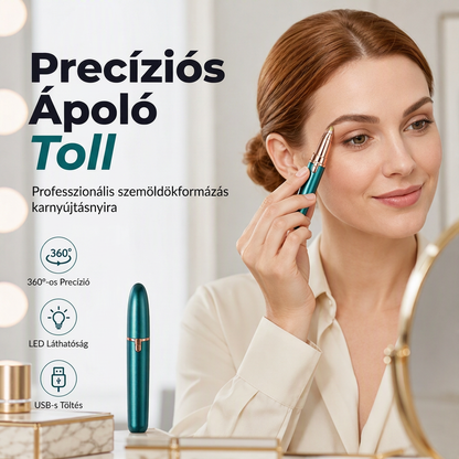 💄 Beépített LED fénnyel és USB-n keresztül újratölthető elektromos szemöldökformázó toll