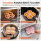 🍰 3 üreges, 4 hüvelykes kör alakú hengeres szilikon süteményforma, barkácssütőedény szivárványsüteményhez és pizzához