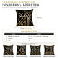 🛋️ Klasszikus európai stílusú, aranyfóliával dombornyomott díszpárnahuzat 45x45 cm méretben, kanapéra és otthoni dekorációhoz, a belső párna nem tartozék