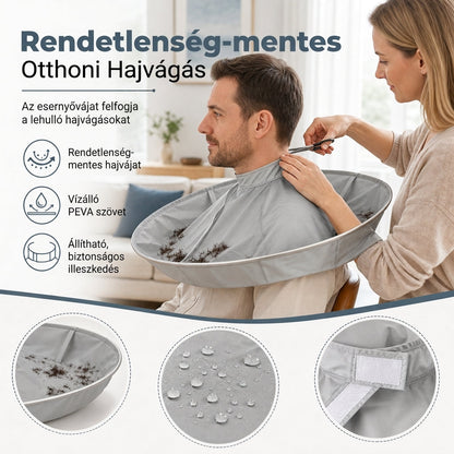 💇 Vízálló, háromdimenziós, lélegző fodrász-védőkendő – hajfestéshez és hajvágáshoz egyaránt alkalmas