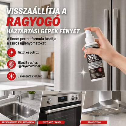 Többfunkciós rozsdamentes acél tisztító és fényező spray