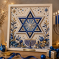 🖼️ Fakeretes DIY Hanukkah gyöngyművészeti készlet