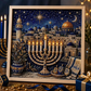 🖼️ Fakeretes DIY Hanukkah gyöngyművészeti készlet