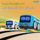 🚌 Intelligens távirányítós kisbusz LED-kifejezésekkel