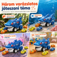 🐍 Gyermek távirányítós dinoszaurusz játékautó 6 kisautóval