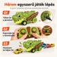 🐍 Gyermek távirányítós dinoszaurusz játékautó 6 kisautóval