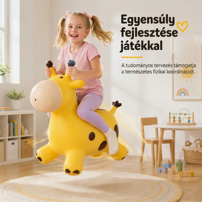 Aranyos zsiráf alakú ugráló állatka gyerekeknek