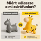 Aranyos zsiráf alakú ugráló állatka gyerekeknek