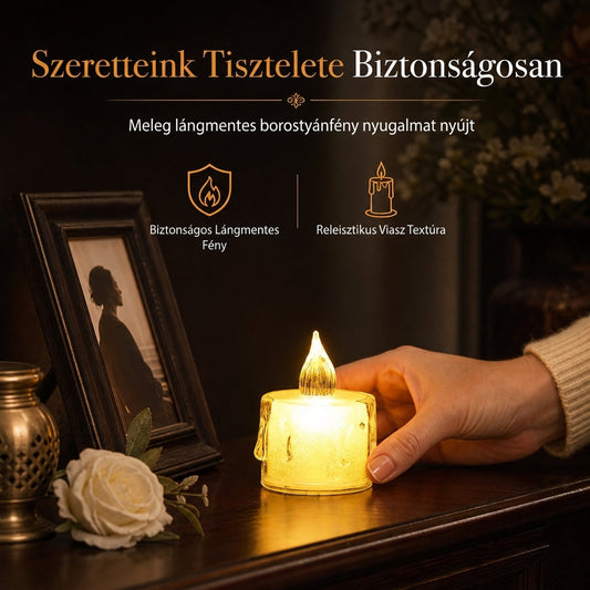 🕯️ Mini lángmentes LED elektronikus gyertyafény