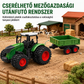🚜 Nagy méretű gyermek mezőgazdasági traktor játékkészlet pótkocsi kiegészítőkkel, súrlódásos meghajtású és távirányítós mérnöki járművek fiúk számára