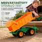🚜 Nagy méretű gyermek mezőgazdasági traktor játékkészlet pótkocsi kiegészítőkkel, súrlódásos meghajtású és távirányítós mérnöki járművek fiúk számára