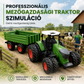 🚜 Nagy méretű gyermek mezőgazdasági traktor játékkészlet pótkocsi kiegészítőkkel, súrlódásos meghajtású és távirányítós mérnöki járművek fiúk számára