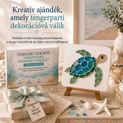 ❄️ DIY Tengeri Üveg Óceán Mozaik Művészeti Készlet