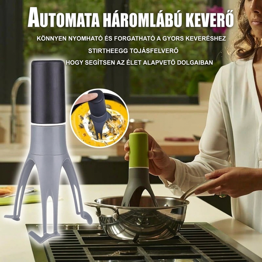 🍰 Konyhai eszközök: automatikus háromszög alakú keverő, habverő