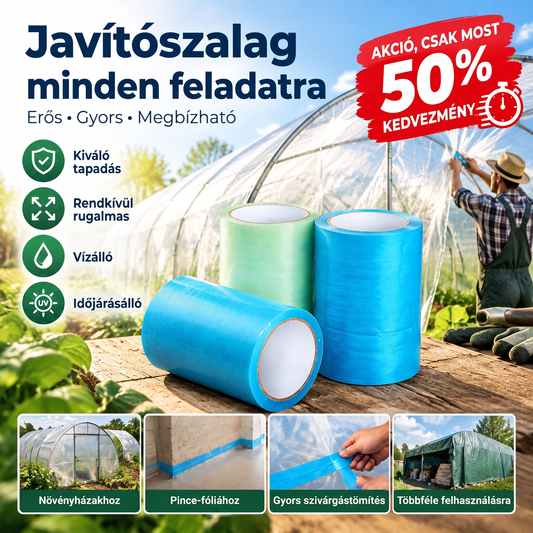 ✨ Vízálló üvegházi fólia javítószalag, rendkívül erős tapadással