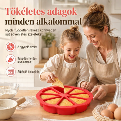 8 üreges háromszög alakú szilikon tortaforma