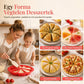 8 üreges háromszög alakú szilikon tortaforma