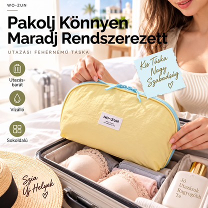🧳💕 Hordozható utazási rendszerező alsóneműkhöz – Különálló tároló melltartóknak, bugyiknak és zokniknak