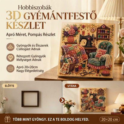 🖼️ Creative Escape Gyémántfestő Készlet