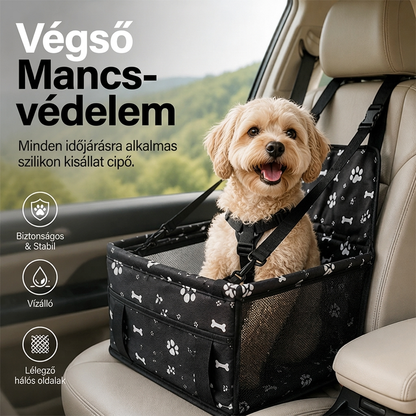 🐶 Lélegző kisállat autós ülésemelő, vízálló utazási hordozó, kutyás akasztótáska