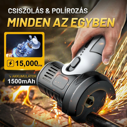 🧰 12V-os Mini sarokcsiszoló vágókoronggal