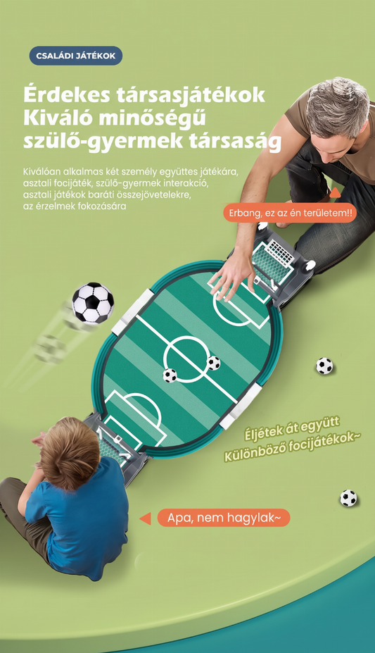 ⚽ Családi összejövetelekhez nélkülözhetetlen 👨‍👩‍👧‍👦 Oktató társasjáték Foci Kétjátékos játék