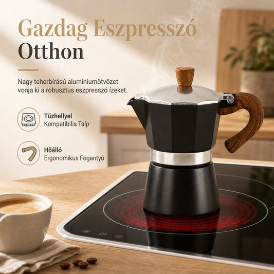 ☕ Klasszikus otthoni használatra szánt olasz mokka főző