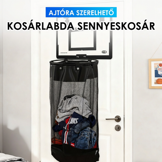 💦 Ajtóra akasztható kosárlabdás szennyeskosár