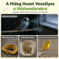 🦜Kifejezetten madarak számára tervezett, meleg, téli pamutból készült, fészek alakú függőágy