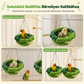 🦜Kifejezetten madarak számára tervezett, meleg, téli pamutból készült, fészek alakú függőágy