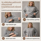 👚 Női, alkalmi, bő fazonú, kerek nyakkivágású, hosszú ujjú kötött pulóver, leeső vállú denevérujj kialakítással és oldalán ráncolt dizájnnal