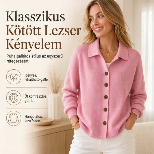 😍 Női, stílusos, laza stílusú kötött kardigán