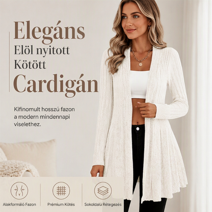 Női Elegáns Nyitott Elülső Kardigán