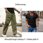 👖 Férfi többzsebes egyenes szárú cargo nadrág