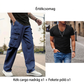 👖 Férfi többzsebes egyenes szárú cargo nadrág