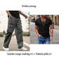 👖 Férfi többzsebes egyenes szárú cargo nadrág