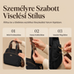 👛 Hétköznapi vászon bevásárlótáskák oldalsó redőzött zsebekkel nők számára