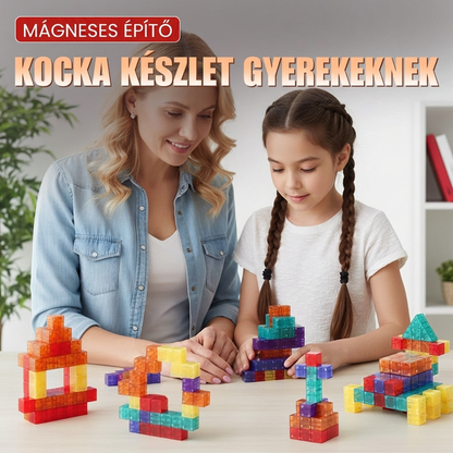 🧩 Mágneses építőjáték-készlet gyerekeknek