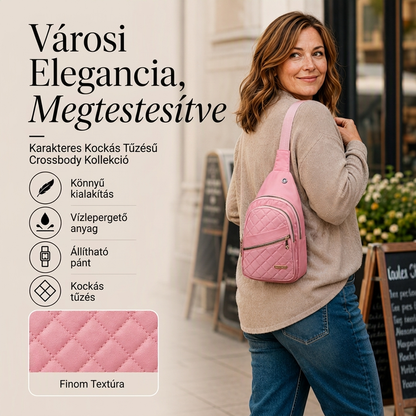 💗 Könnyű, steppelt, vállon átvethető táska