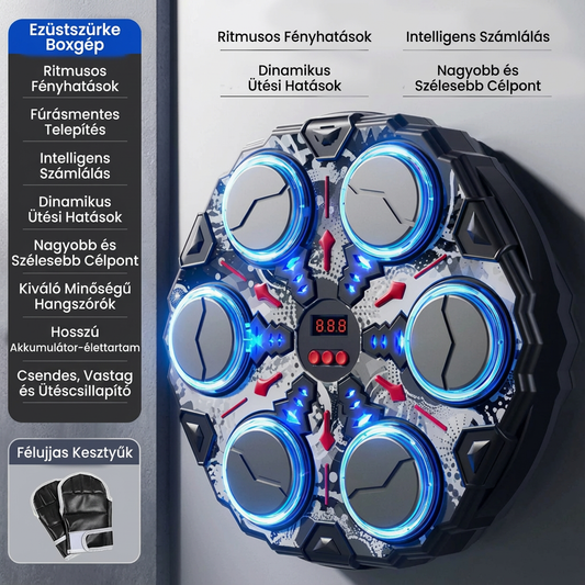 Zenei bokszfal célpont játék